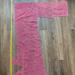 Pink Mesh Fabric Remnant Scrap Remnant Embellishment